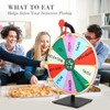 seemee 12 Inch Prize Wheel Spinner, 10 Slots Tabletop Spinner