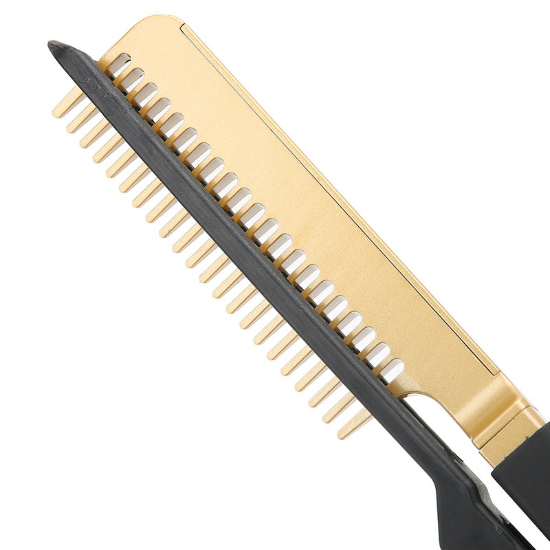 Electric Heating Comb WetDry Use Hair Straightening Hot Brush Hairdressing