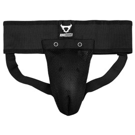 Ringhorns, Charger Men's Groin Guard with Bracket Black Small