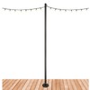 Premium String Light Pole - 1 Pack - Extends to