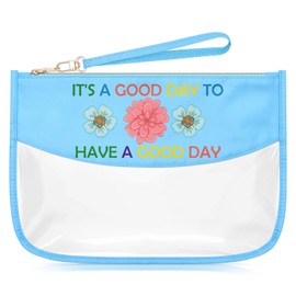 Inspirational Gifts for Coworkers Women Makeup Bag Motivational Mental Health Gifts for Teen Girls Encouragement Graduation Christmas Birthday Cosmetic Travel Bag Gift for Her