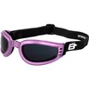 Birdz Eyewear Cardinal Padded Floating Motorcycle Goggles for Women Translucent