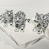 Aiyoushang 3D Printed Snow Leopards, Snow Leopard Figurine, Perform Tabletop