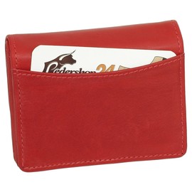 Small Leather Mini Men's Wallet Purse 10 cm Various Colours, red