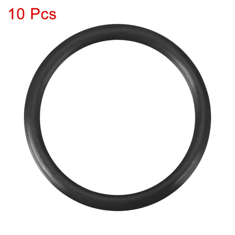 sourcing map Pack of 10 Nitrile Rubber Rings Metric Seal