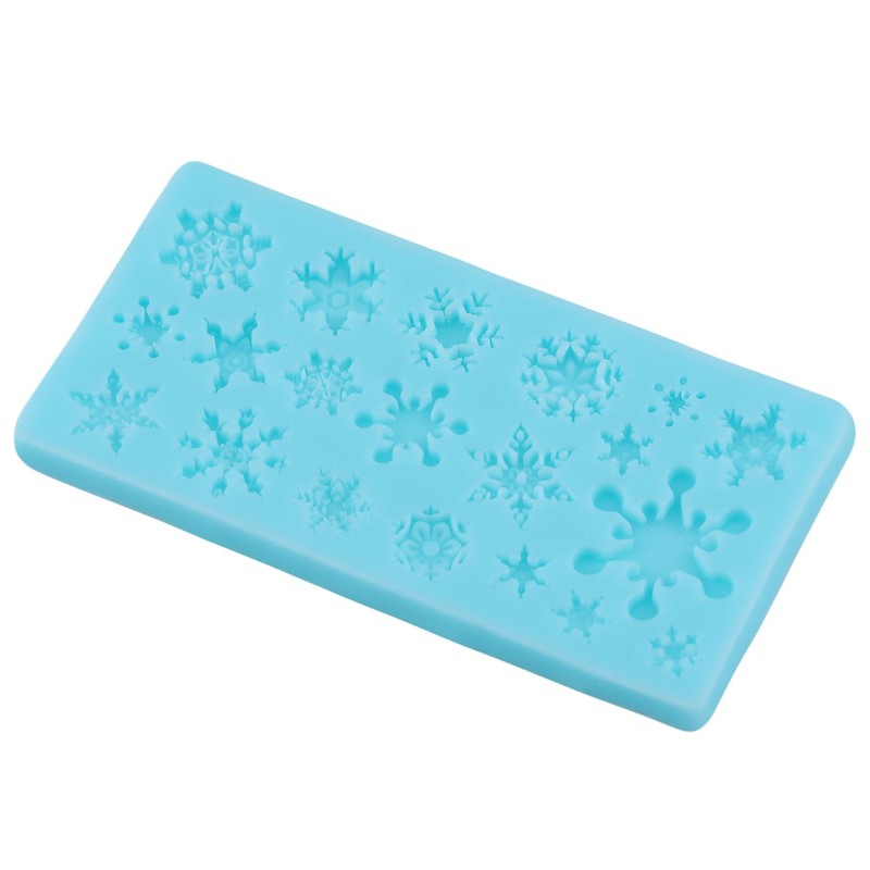 Christmas Snowflake Fondant Molds 3D Snowflake Silicone Mold