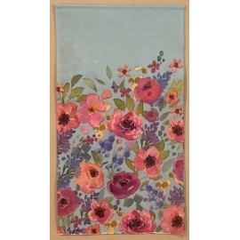 TWO Blue Watercolor Paper Napkins Decoupage Hostess Floral Flowers Summer Spring
