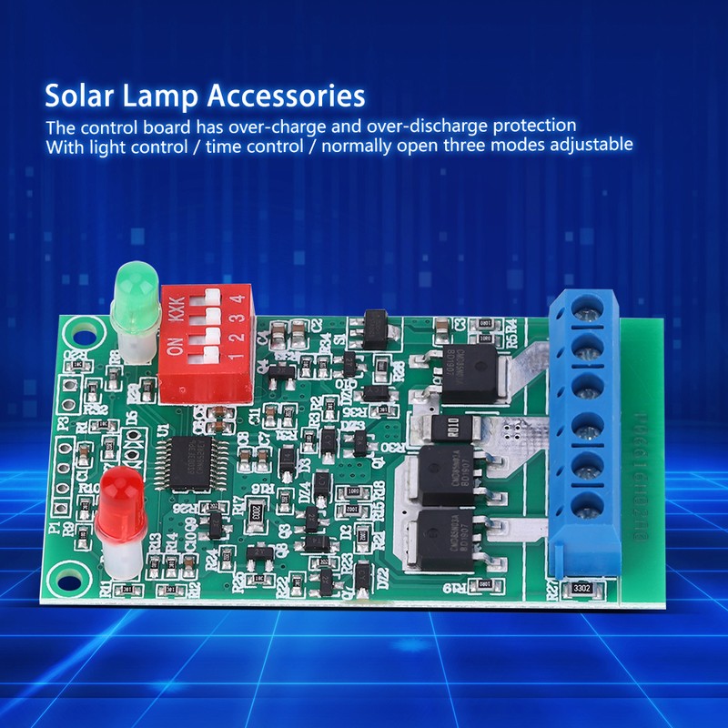 Solar Lamp Panel Circuit Board Controller Module 3A 3.7V/7.4V/11.1V Lithium