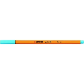 STABILO Point 88-0.4mm Fineliner - Box of 10 Pens - Azure