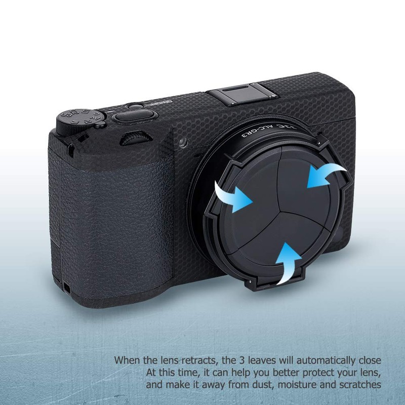 JJC Auto Open/Close Lens Cap for Ricoh GR Mark III