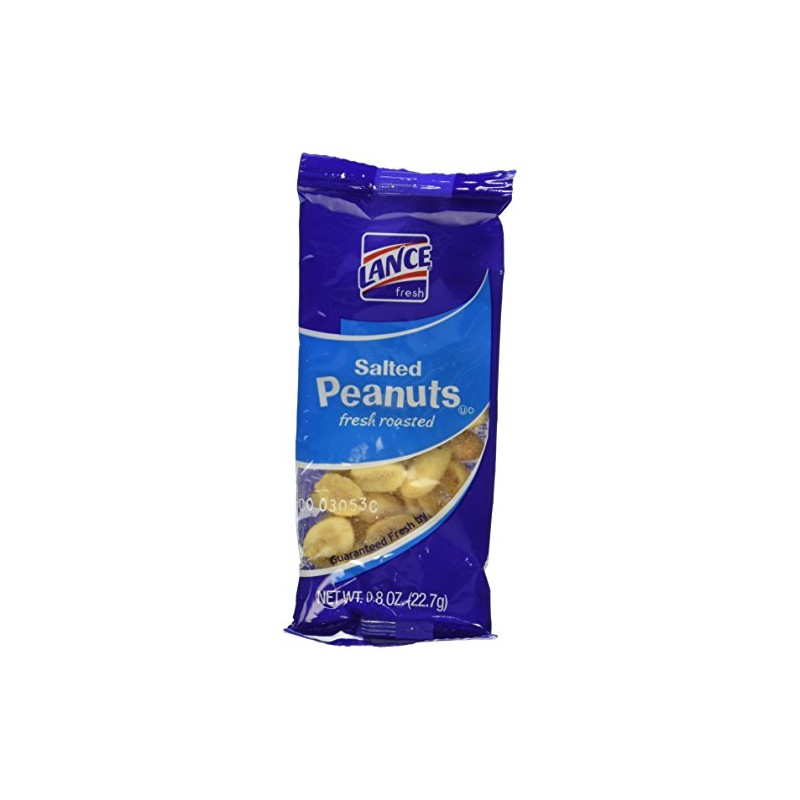 Lance Salted Peanuts . 8 oz packs of 5 packs