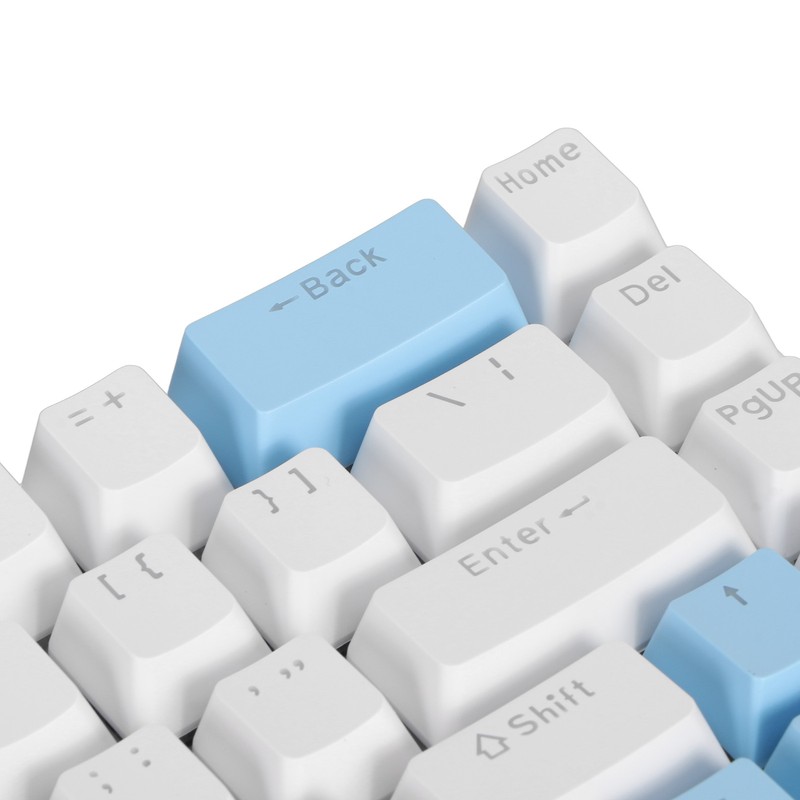 Mechanical Keyboard 68 Keys RGB Backlight Compact Wired Keyboard with