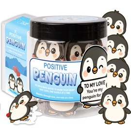 Positive Penguin Jar To My Love, Long Distance Relationship Gifts for Him, Her, Birthday, Romantic Gifts for Women, Girlfriend, Boyfriend, Romantic I Love You Gift