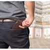 FuninCrea Men's Slim Leather Multi Slot Wallets Wallets for Men