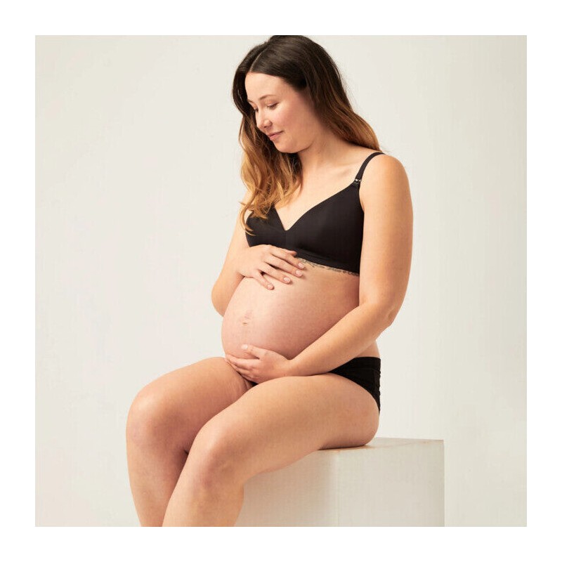 Modibodi Breastfeeding Bra Leak Proof - Black, 12E-G