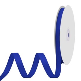 BVIEAKD 10mm x 45m Cobalt Blue Grosgrain Ribbon Cobalt Blue Ribbon for Gift Wrapping Very Suitable for Weddings Decoration Bouquet Arts Craft Sewing Hair Bow Invitation