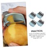 STOBAZA 4Pcs Thumb Peeler for Fruits Vegetables Ergonomic Finger Peeling