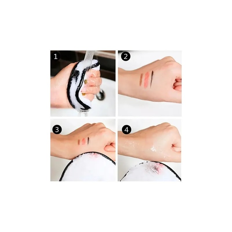 Esponja Limpieza Facial Almohadilla Desmaquillante Doble F