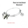 Fruit of the Spirit Galatians 5 Charm Bracelet Stainless Steel