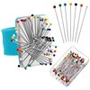Magnetic Wrist Sewing Pincushion with 100 Pieces Sewing Pins Set