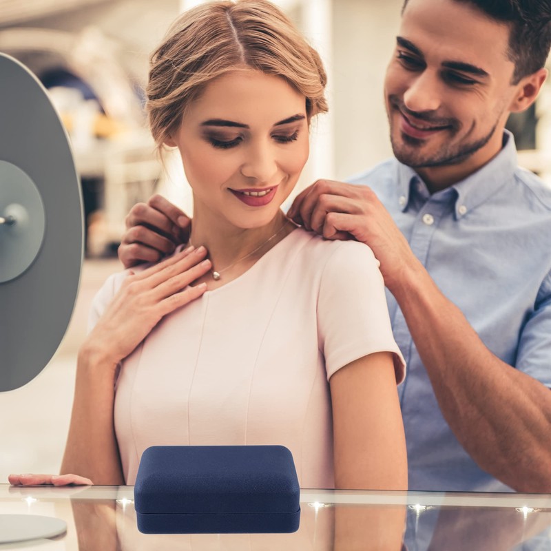 VOCOSTE Multiple Ring Box, Ring Organizer Case PU Leather Gift