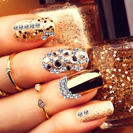 2880 Pieces Crystal Diamond Rhinestones Flat Back Round Gems Charms Stones Rhinestones Crystals Round Beads Flat Back Glass (Clear AB Color)