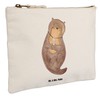 Mr. & Mrs. Panda Otter Shell Locket Makeup Bag, White,