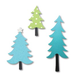 Roeda Brighten Your Life 13976CL Assorted Winter Trees Set of 3 Wonderland Colors