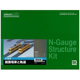 Greenmax N Gauge 2154 Tram and Track (Unpainted Kit)