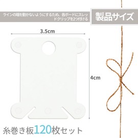 Spool Mount Embroidery Thread Storage Thread Winding Clips 120 Sheets for Winding and Finishing Embroidery Thread Plastic Storage DIY Craft Organization (Transparent Color)