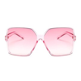 Dollger Oversized Square Sunglasses for Women Big Large Wide Fashion Shades for Men 100% UV Protection Unisex Pink