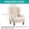 Turquoize Wingback Chair Covers 2 Piece Wing Chair Slipcover Stretch