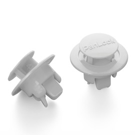 Kunimori Chemical Pan Lock 50 Pieces (Φ10 x L4, White)