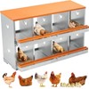 Metal Chicken Nesting Boxes, Two-Tier Chicken Egg Laying Box with
