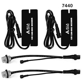 Alla Lighting Newest W21W 7440 CANBUS Decoders for Anti Flicker Turn Signal Lights Bulbs Hyper Flash Resistor Adapter Harness Kits/Fix Error Free Codes