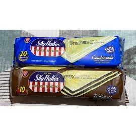M.Y. San Sky Flakes Cracker Sandwich Condensada + Tsokolate (Chocolate)