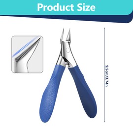 Nail Scissors for Deeply Ingrown Toenails Made of Stainless Steel, Cuticle Scissors, Cuticle Remover, Professional, Precision Nail Scissors for Toenails and Fingernails