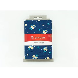 Singer Fabrics, 100% Cotton, Royal Floral, 1 Yard Cut