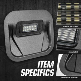 NUVISION LIGHTING Pair of LED Bed Cargo Lights Compatible with 19-24 Silverado Sierra 1500/20-24 Silverado Sierra 2500 HD 3500 HD With Multi-Pro Tailgate, NVL-LPL-038