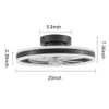 LYNICESHOP 20 insh Ceiling Fan with Lights Dimmable LED Reversible