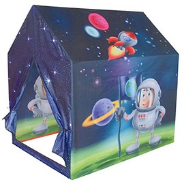 POCO DIVO Astronaut Space House, Indoor Outdoor Rocket Ship Toddler Play Tent, Foldable Spaceship Children Camping Tents, Kids Pretend Star Observatory Playhouse