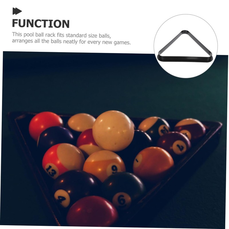Abaodam Mini Billiard Balls Triangle Rack Durable Pool Table Accessory
