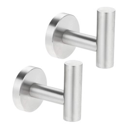 Towel Hooks, Wall Hanging Hooks, 304 Stainless Steel, Washroom, Bathroom, Kitchen, Toilet Hooks, Coat Hooks for Hats, Set of 2