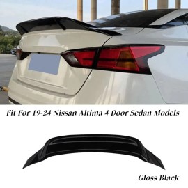 Unbranded FOR 2019-2025 NISSAN ALTIMA R STYLE GLOSS BLACK HIGH KICK DUCKBILL TRUNK