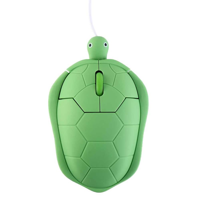 Vctitil Cute Turtle Shape USB Wired Corded Mouse,1200DPI 3 Buttons