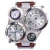 NICERIO Mens Big Face Watches - Cool Wrist Watch Genuine