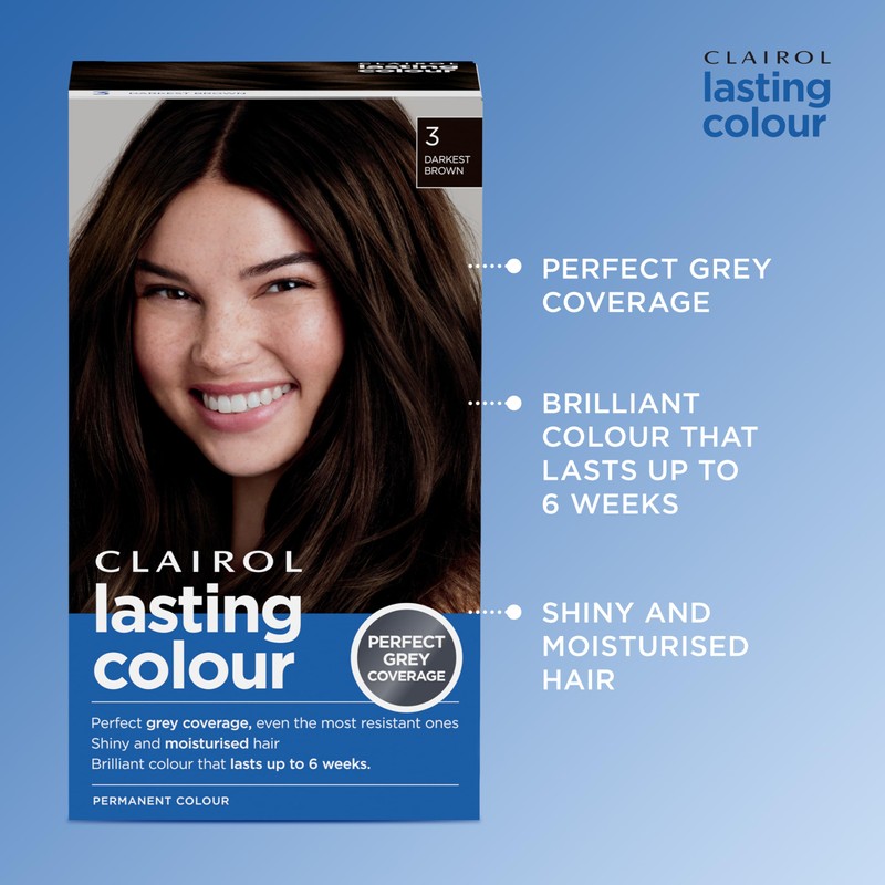 Clairol Lasting Colour Permanent Hair Dye | Perfect Grey Coverage