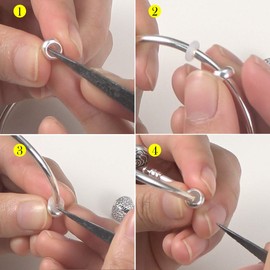 DALARAN - abalorio de tapón para pulseras de plata de ley 925, Esmalte