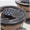 KOMBIUDA Fire Pit Grate for Indoor Outdoor Use Round Fire
