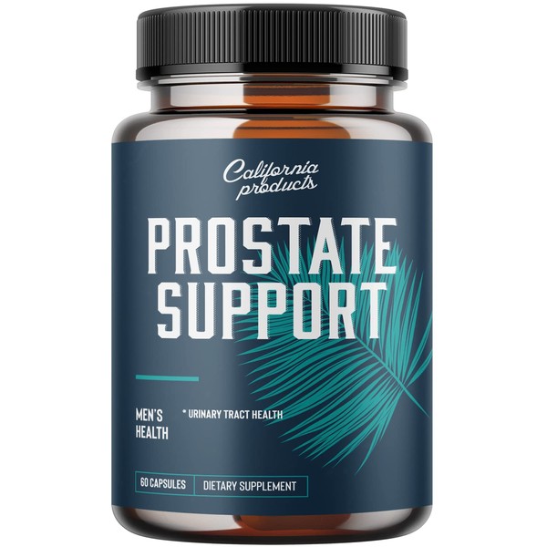 Prostate Support Supplement for Men, Pygeum with Pure Saw Palmetto Berries Extract Vitamins Zinc Plant Sterol Complex Easy Urinary Flow Mens Health